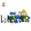 Safety playground equipment kids customized design outdoor playground plastic slide and swing set