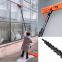 quick clamp 60 feet 18 meter high stiff carbon fiber window cleaning pole extendable pole