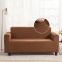 Stretch Velvet Sofa Slipcover Couch Sofa Cover Furniture Protector with Elastic Bottom Grey