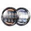 Day Time Running headlight Angel Eye DRL 105W Led Round 7 inch Led Headlight for jeep for harley