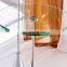 Newest design super quality clear tempered glass table top with ogee edge