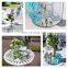 Wedding Decoration Square Glass Mirror Candle Holder Plates