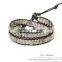 WBS2050 Hot new handmade beaded wrap bracelet Custom leather bracelets