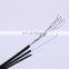 wire fiber optic Drop Cable 1C Outdoor Flat Type G.657A FRP Support Stand Wire 7x0.4mm fibra optica drop 1 core