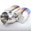 Car Universal Stainless Steel Exhaust Tip Burnt Blue Cover Muffler for BMW BENZ Audi VW Golf car exhaust muffler