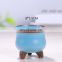 Hot selling flowerpots for small, fresh, succulent plants with colorful holes and feet