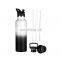 Insulated Airless Sport Water Bottle with Straw Lid Reusable Wide Mouth Stainless Steel Flask Eco Friendly 32oz