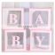 Diy transparent kids baby shower favour boxes decor for baby girl 1st birthday party