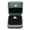 Fadeli factory wholesale custom logo plastic green jewelry earring box