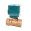 2 inch stainless steel brass thread bsp 12V 24v 220v motorized valve for water