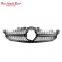 W205 Front grill for Mercedes benz C class W205 with honeycomb radiator mesh grill with camera hole black Gypsophila style 2019+