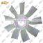 E320D2 engine spare part fan 9 fan blades 6 holes cooling fan for 320D2