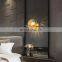 Modern metal glass ball lights Sconces Indoor Stair Light Fixture Bedroom Bedside Home Hallway loft passage wall Lamp