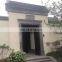 Black sandstone building exterior wall and garden door frame line decoration