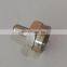 Zinc material nickel plated nut F male connector 75Ohm F terminator