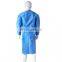 Disposable Non woven Breathable and Fluid Resistant Isolation Gown