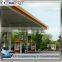 Stable space frame steel structure for gas station canopy