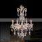 European crystal chandelier lighting candle glass arm crystal wedding chandelier decoration
