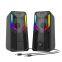 Colorful Led Light 3.5mm Jack Audio Usb Interface 10w Power Supply Computer Wired Wireless Gaming Speaker