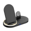 Wholesale foldable 3 in 1 wireless charge station 15W desk night light foldable wireless charger