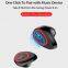 M1 Smartwatch with earphones 2 in 1 Blue tooth Earbuds Waterproof Sport Blood Pressure Heart Rate monitor Pedometer Smart Watch