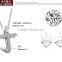 yiwu factory sell cheap 316l stainless sterling steel cross with crystal rhinestone charms pendant allergy free