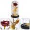Artificial Preserved Roses in Glass Dome with LED Light Valentine's Day Gift for Women Mom Wholesale