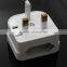 CE ROHS BSI Approved Fire Retardant PC UK HK Ireland Kuwait Singapore Type G to EU Korea Type C Plug Travel Adapter Converter