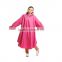 ladies pvc long type cute raincoat for juniors