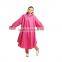 2014 fashion new style ladies long rain poncho with sleeves