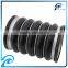 OEM Straight Black Silicone Rubber Hose Multi-Humps 1 Radiator Hose