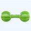 Pet supplies factory thermoplastic rubber dumbbells dog chew toys