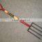 fork with wooden metal grip