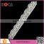 Fashion spandex nylon white heart pattern lace for garment decorate