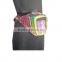 Stonewash money belt Pocket wallet waist pack Zippered travel bag