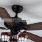 52inch 240v Tiffany Luxury Giant Ceiling Fan With Three Light