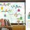 Owl Birds Branch Vinyl Kids Mural Home Decor Wall Stickers Decal removable DIY