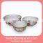 White ceramic 3 pcs salad bowl set wholesale