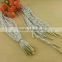 White and Gold Color Draws Cord with metal tip For Sportwear or Shoes -- H1568                        
                                                Quality Choice