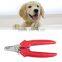 Pets Cat Red Pet Dog Toe Nail Clipper Grooming Trimmer Cat Dog Scissors Stainless Steel Blade Cutter