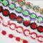 2.5'' Christmas shabby flowers Holiday Collection/Green/Red/ DIY headband
