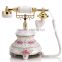 Rotating disk antique European retro home telephone pastoral creative wired telephone Alice