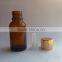 5ml,10ml,15ml,20ml,30ml,50ml,100ml amber glass essential oil bottle with child proof cap