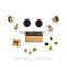 Full Set Chrome Gold Buttons for PS4 for Playstation 4 Decorate