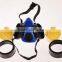 2016 100% TPE frame half face double filter chemical gas mask similar as 3M gas mask