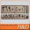 Popular Customized Vehicle Serial Aluminum Embossed Number Plate