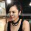 Punk Heart Pendant Chain Spike Collar Gothic Leather Choker Buckle Necklace