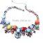 2015 Summer Mix Candy Colorful Geometric Resin Beads Jeweled Choker Statement Necklace