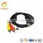 Custom 3 Signals Split Out Into Audio Video cable RCA Power Cable Jacks Cable For Camcorder