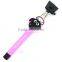cartoon monopod, Portable Handheld cartoon selfie stick with cable , cute wired cartoon selfie stick monopd for christmas gift